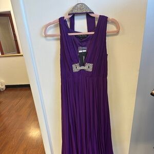 diamond for eden luxury dress, purple long dress